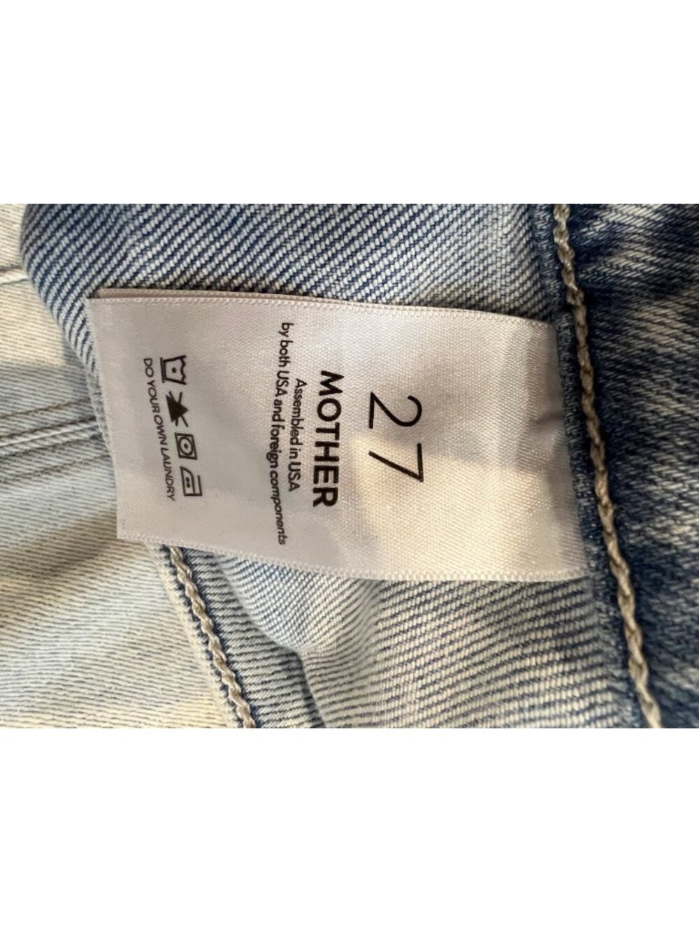 MOTHER The Swiss Army Desperado Heel Glamour Shot Jeans SIZE 27 - Picture 11 of 12